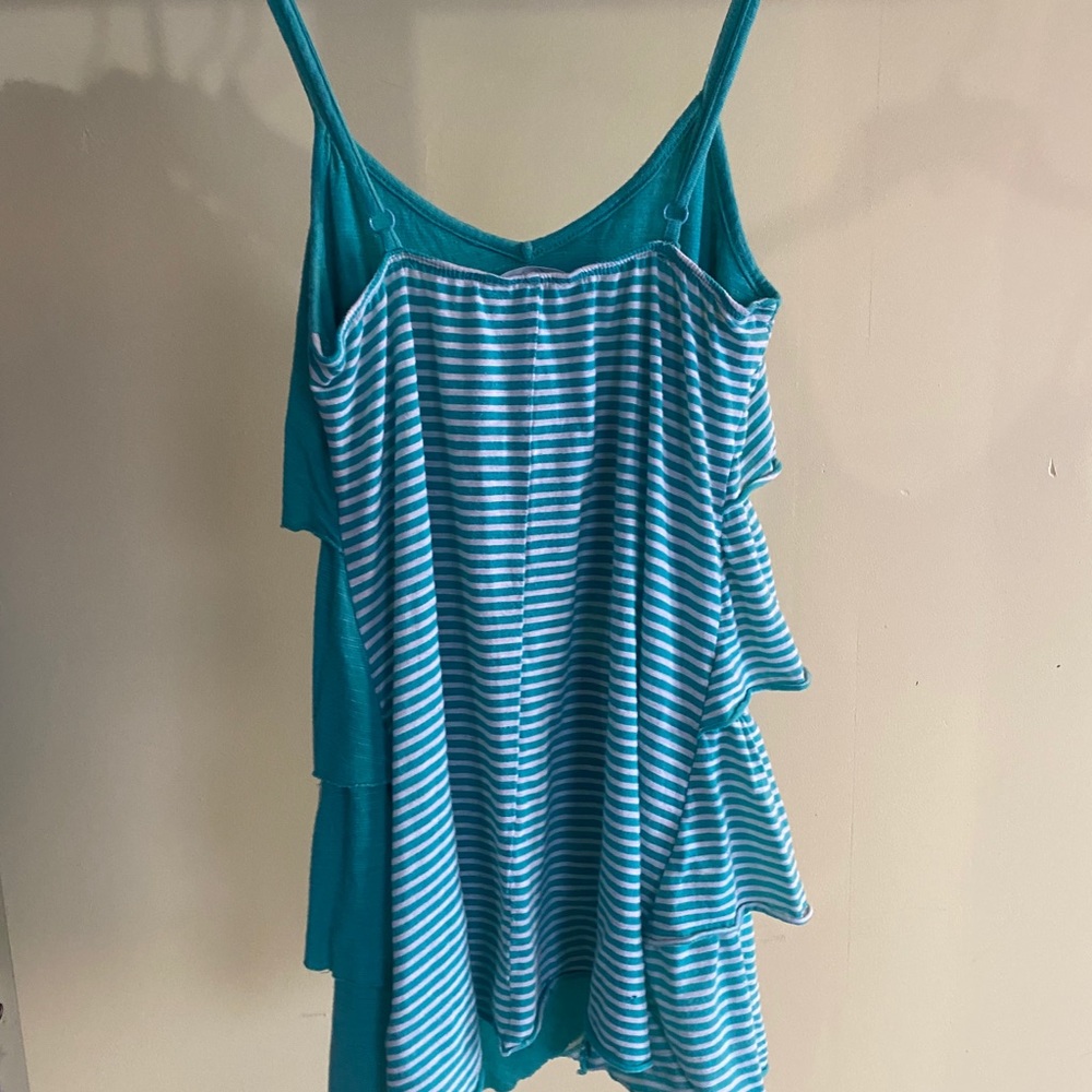 Kirra Tank - Teal and White - Size Med - Picture 2 of 4